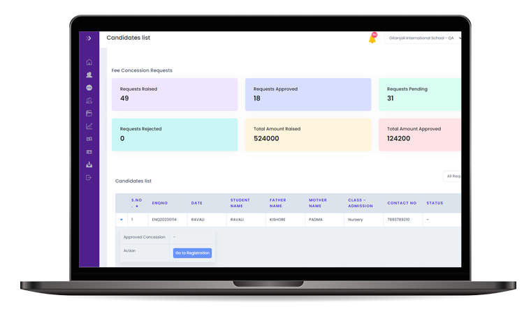 Admission Management System
